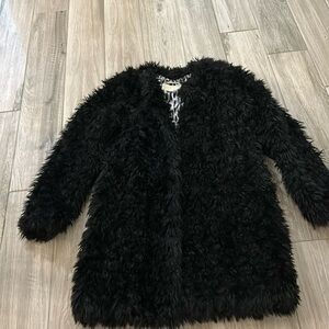 🆕 Michael Kors Black Faux Fur Coat